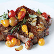 Porterhouse Steak with Pan-Seared Cherry Tomatoes