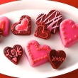 Red Velvet Brownie Hearts (using brownie mix)