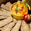 Roasted Red Pepper and Walnut Hummus