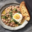 Saucy Beans and Eggs (instant pot / pressure cooker)