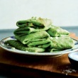 Green Scallion Crepes with Ricotta Filling