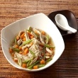 Sesame-Ginger Chicken Noodle Soup (using rice noodles)