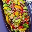 Spicy Chicken, Mango, and Cucumber Salad (using rotisserie chicken)