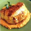 Stuffed Pork Chops with Sweet Potato Gravy