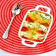 Summery Stuffed Shells (using shrimp, spinach and ricotta)