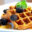 Sweet Potato Waffles (and how to make oat flour)