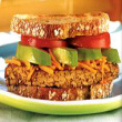South Beach Diet Tempeh Dagwood Sandwiches