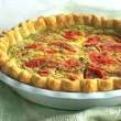 Tomato and Goat Cheese Quiche and Flakey Pastry Dough (Joy of Cooking)