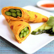 Vietnamese Asparagus Pancakes with Sweet Chili Sauce