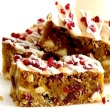 White Chocolate Cranberry Bars with White Chocolate Glaze