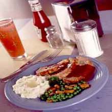 50's Meat Loaf and Toasted Scallion Mashed Potatoes