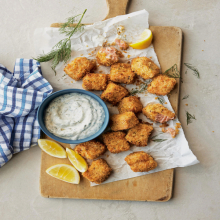 Crispy Salmon Nuggets for two (air fryer or oven)