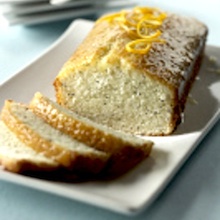 Almond Poppy Seed Bread with Orange Glaze