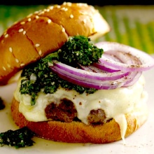 Argentinean Burgers with Chimichurri Sauce