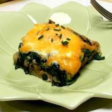 Baked Eggs with Mushrooms and Spinach