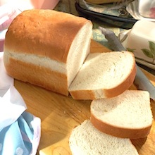 Beginner's White Bread (with whole wheat variation)