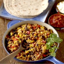 Black Bean and Rice Tacos and Homemade Taco Seasoning
