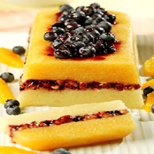 Blueberry and Citrus Sorbet 'Layer Cake'