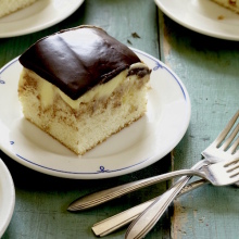Boston Cream Pie Poke Cake