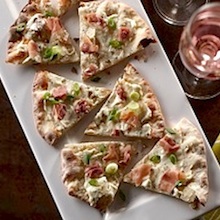 Boursin and Prosciutto Pizza on a Cracker-Thin Crust