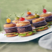 Burger Bar Blue Cheese Stuffed Bacon Sliders