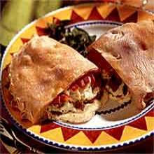 Calzones with Cheese & Sausage