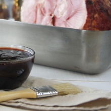 Cherry Bourbon Glazed Ham
