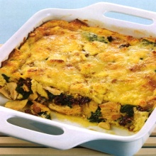 Chicken Florentine Strata