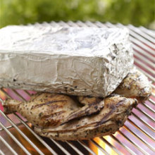 Chicken Grilled Under a Brick
