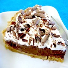 Mollie Katzen's Chocolate Cream Pie (no bake, make ahead)