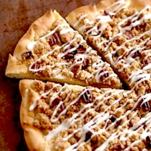 Cinnamon Streusel Pizza