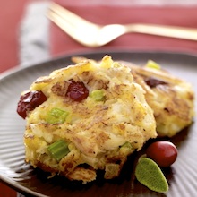 Cranberry-Sage Mini Crab Cakes