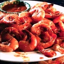 Dinosaur Bar-B-Que Spicy Shrimp with Brazen Cocktail Sauce