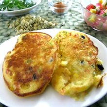 Fully Loaded Buttermilk Corn Cakes