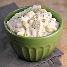 Herbed White Cheddar Mac & Cheese (using pureed cauliflower)