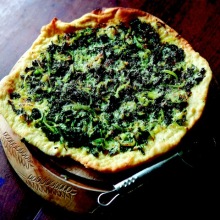 Kale and Onion Pizza and Magic Dough