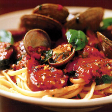 Linguine with Manila Clams and Spicy Sausage and Variations