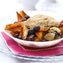 Mango-Blueberry Cobbler