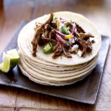Mexican Slow Roasted Pork Tacos & Pickled Red Onions