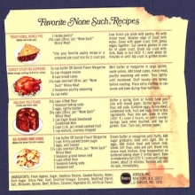 Traditional Mince Pie (None Such Mince Meat Label 1960's)