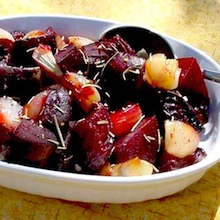 Roasted Onions and Beets