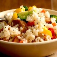 Sausage Risotto Primavera