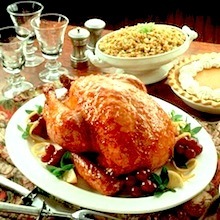 Southern Roast Turkey with Bourbon Peach Glaze