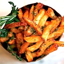 Good Stuff Eatery Spike's Village Fries (using fresh herbs)