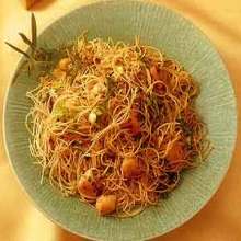 Stir-Fried Thin Rice Noodles with Shrimp and Scallions