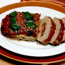 Vegetable Stuffed Turkey Meatloaf