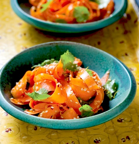 Vinegar Carrots with Toasted Sesame Seeds (Persian)