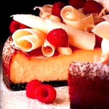 White Chocolate Raspberry Cheesecake