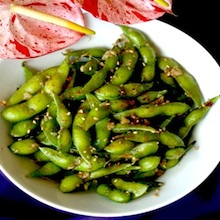 Wok-Charred Edamame